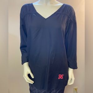 Ug Apparel NWT Womens  University of Nebraska Blouse Shirt Size 1X Black